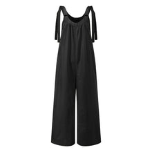 Load image into Gallery viewer, Celmia Women O-Neck Long Jumpsuits Celmia Sexy Straps Sleeveless Rompers Casual Loose Vintage Playsuits Plus Size Overalls 5XL 7