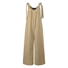 Load image into Gallery viewer, Celmia Women O-Neck Long Jumpsuits Celmia Sexy Straps Sleeveless Rompers Casual Loose Vintage Playsuits Plus Size Overalls 5XL 7