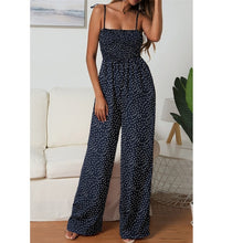 Load image into Gallery viewer, 2019 MAXIORILL New Women Sunflower Dot Print Jumpsuit Sleeveless Clubwear Wide Leg Pant Spot Outfit Wholesale T3
