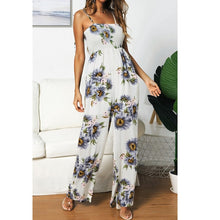 Load image into Gallery viewer, 2019 MAXIORILL New Women Sunflower Dot Print Jumpsuit Sleeveless Clubwear Wide Leg Pant Spot Outfit Wholesale T3
