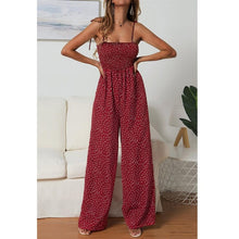 Load image into Gallery viewer, 2019 MAXIORILL New Women Sunflower Dot Print Jumpsuit Sleeveless Clubwear Wide Leg Pant Spot Outfit Wholesale T3
