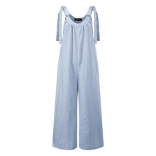 Load image into Gallery viewer, Celmia Women O-Neck Long Jumpsuits Celmia Sexy Straps Sleeveless Rompers Casual Loose Vintage Playsuits Plus Size Overalls 5XL 7
